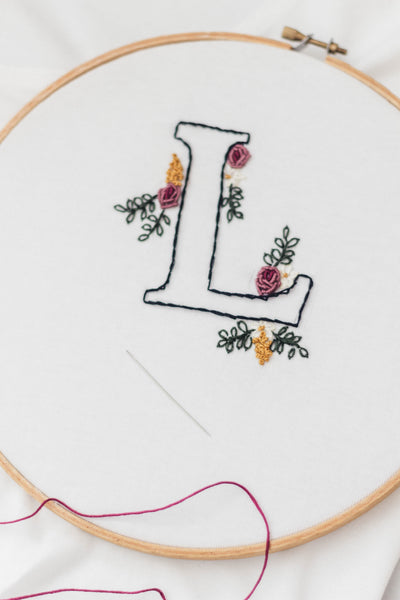 Alphabet for Hand Embroidery - Free PDF Template