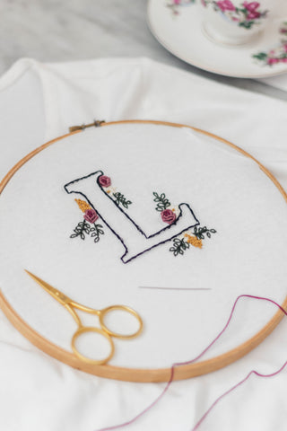 Alphabet for Hand Embroidery - Free PDF Template